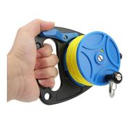 270ft Scuba Dive Reel, Retractable Line Diving Reel Finger Spool, Multi Purpose High Visibility Wreck Cave Finger Spool with Clip 83m Line for Unisex Diver Underwater Safety