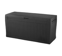 270L Keter Outdoor Storage Box Chest Deck Garden Patio Lockable Wheels Handles