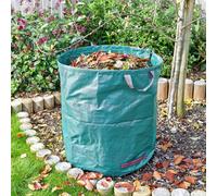 270L Ultra Smart Bag - Green Collapsible Reusable Hardwearing Home Or Garden Waste Bag With 2 Carry Handles - H79 X 68Cm Diameter