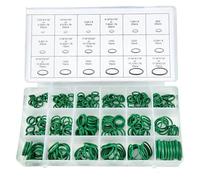 270Pcs 18 Sizes Universal Car Air Conditioning HNBR O Rings Auto Repair Tools Rubber Refrigerant Ring Set(Green)