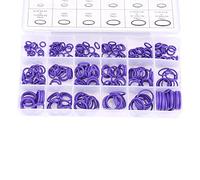 270pcs Assorted Car Air Conditioner Compressor O Ring Seal Gasket Rubber Washer Seals Purple for Air Conditioner Compressor Seals