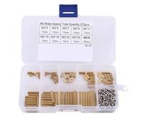 270pcs M2 Male Female Brass Spacer Standoff 2 * 3mm 2 * 5mm Stainless Steel 270Pcs Male suitable for Office and Storage Features Made of sturdy brass material (B)