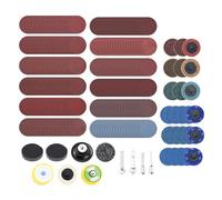 270Pcs Sanding Discs Set,2 inch Quick Change Sanding Disc Kit with 1/8"&1/4" Shank Backer Plate for Drill Grinder Rotary Tools Die Grinder Accessories,36-3000 Grit Sanding Pads