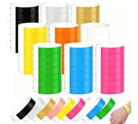 270Pcs Wristbands for Events, Colorful Wrist Bands for Event, Wrist Bands Paper Bracelets Wristbands, Custom Adhesive Wristbands, Perfect for Parties and Events, 9 Vibrant Colors