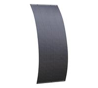 270W black semi-flexible fibreglass solar panel with round rear junction box & 3m cable, durable ETFE coating and monocrystalline solar cells for motorhome, caravan, campervan, boat or off-grid system