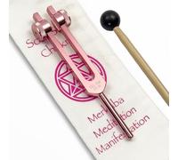 272.20 Merkaba Soul Star Weighted Tuning Fork, Soul Purpose (8th) in Pink