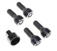 27226SL Wheel Lock Bolts SL (Ultra High Security) M14 x 1,25, cone seat, shaft length 27,3 mm, Overall length 50,5 mm, Hex size 17mm, Key diameter 28,6 mm, silver