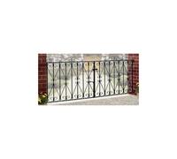 Burbage Iron Craft Rega Metal Scroll Double Driveway Garden Gate 2743mm Gap X 914mm High Rdzp16