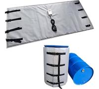 275 Gallon IBC Ton Barrel Heater,4000W Drum Heating Blanket,55 Gallon Drum Heater,Barrel Heating Tape,for IBC Plastic Tank,55Gallon/200L-Grey