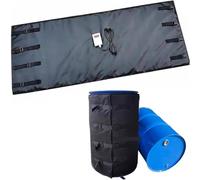 275 Gallon IBC Ton Barrel Heater,4000W Drum Heating Blanket,55 Gallon Drum Heater,Barrel Heating Tape,for IBC Plastic Tank,55Gallon/200L-Black
