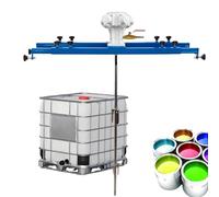 275 Gallon Pneumatic Agitator Support Mount Tank,Barrel Drum Mixer,Air Agitator Paint Mix Tool,Liquid Paint Mixer,Folding Propeller,for Adhesive, Lubricant, Paint, Resin(Small 5-Cylinder:3/4HP)