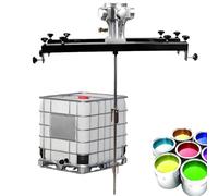 275 Gallon Pneumatic Paint Agitator,Tank Barrel Air Agitator,Tote Mixer Agitator,Folding Propeller,Electric Tank Mixer Machine,Paint Stirring Machine, Folding Propeller(Small 5-Cylinder:3/4HP)