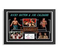 (275) Ricky Hatton & Joe Calzaghe Boxing LegendS Signed Framed Autograph Signature A4 (21 X 297 CM) Art Work Wall Art Display Great Gift Idea (REPRINT) #####