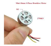 2750KV 18mm 3-phase Brushless electronic starter 2S-3S High Speed Brushless Engine 2mm Shaft DIY RC Drone FPV Quadcopter Aircraft Model AUOQKQUT(Motor A Blade)