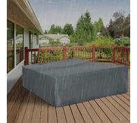 275x205cm Outdoor Garden Rattan Furniture Protective Cover Water UV Resistant Grey