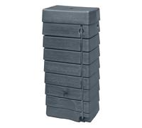 276 Litre Grey Wall Tank with Rain Trap Downpipe Connector