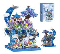 2769 Piece Chinese Architecture Building Blocks Set The Moon Palace Pavilion Building Blocks Set 2769 Pieces for Adult Modular Tree House
