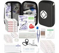 276Pcs First-Aid Kit Emergency-Kit Home-Car - First Aid Kits Emergency Kit Home Essentials for Dorm Room First-Aid Kit Emergency Necessities for Boat Hiking Skating, Black YIDERBO