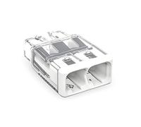 2773-402 | WAGO Wall-Nuts® PUSHWIRE® Splicing Connector | for Solid and Stranded Conductors | 2-Conductor | White Cover | [Bag of 500 Pieces]