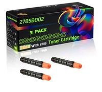 2785B002 Compatible for Canon Toner Cartridge with Chip imageRUNNER 2520 imageRUNNER 2525 imageRUNNER Printers (3 Pack Black)