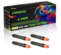 2785B002 Compatible for Canon Toner Cartridge with Chip imageRUNNER 2520 imageRUNNER 2525 imageRUNNER Printers (4 Pack Black)