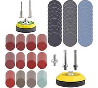 279 Pack 2/3 inch Versatile Sanding Discs Pad Kit for Drill Sanding Grinder Rotary Tools Attachment with 2Pcs 1/8"&1/4" Shank Backer Plate, Sanding Pads Includes 80-3000 Grit