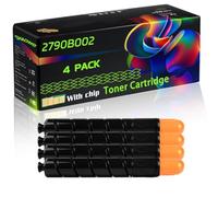 2790B002 2794B002 2798B002 2802B002 Compatible for Canon Toner Cartridge with Chip C5035 imageRUNNER C5035i imageRUNNER Printers (4 Pack Black)