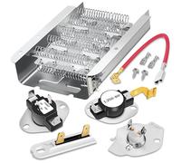 279838 W10724237 Dryer Heating Element Fits Whirlpool Wed4815ew1 Maytag Centennial Medc215ew1 Kenmore 70 80 Series Model 110 Amana Ned4655ew1 Roper Admiral, Replaces 24060