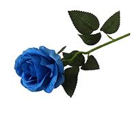 27cm Artificial Mini Rose Rosebud Bundle Posy with Flower Heads/Stems - Home Wedding ,Blue