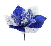 27cm Fabric Christmas Flower Sequin Xmas Tree Ornament(blue)