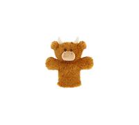 27cm Keeleco Highland Cow Hand Puppet - Plush Soft Toy