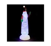 (27cm Santa Figure) Battery Operated Christmas Colour Changing LED Water Spinner Tree