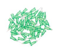 (27G) 50Pcs/Set 1/2'' Blunt Tip Dispensing Needle w/ Clear Protector for Syringe Refilling and Measuring Liquid Industrial Glue Applicator Different Gauge
