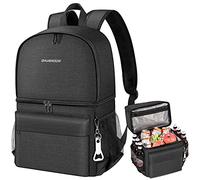 27L Cooler Backpack 2-IN-1 Cool Bag, 24 Can Lightweight Insulated Lunch Cooler Bag, Leak-proof Picnic Backpack Perfectly Fit for Picnics, BBQs, Beach Trips, Hiking, Working &Family Days Out