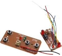 27mhz Four-Way Remote Control Board Two-Way RC Transmitter and Receiver Car Robot Model Accessories for DIY Projects(Control 2 Motors)，Remote and App Controlled Vehicles，Hobby RC Cars