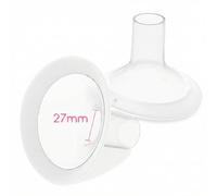 27mm Flange Inserts for Medela Breast Pump, 2pcs Medela Nipple Shields Compatible with Pump in Style, Symphony, Hand Pumpt Parts for Breastfeeding