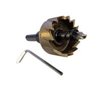 27mm Hss Hole Saw Bit For Metal, Wood, Plastic & Alloys - Creates 1/2" Bsp Male Thread Holes