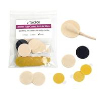 27mm Microphone Sound Shield, 20pcs Lavalier Mic Covers with 40 Adhesive Stickers, Wind Noise Reduction Mic Tape for Film, Interview, Video Recording (mixed)