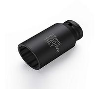 27mm Socket 1/2 Drive, 1/2 Inch Impact Metric 12-Point Deep Axle Nut Socket Set, CR-MO for Easy Removal of Axle Shaft Nuts (27MM)