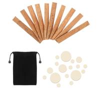 27PCS Clarinet Cork Replacement Kit With10PCS Clarinet Neck Joint Cork Sheet And17PCS Clarinet Pads Bb Clarinet Woodwind Instrument Pads, Clarinet Pads with Black Packaging