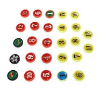 27pcs Coaching Board Numbered Plastic Magnets for Soccer