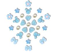27pcs Cute Bling Shoe Charms for Women Flower Bow Pearl Shoe Decoration Charms Resin Geometry Corrugation Decoration Accessories for Bracelet Sandal Clog Decoration Birthday Party, S, Resin Plastic