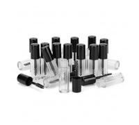 27Pcs Empty Mascara Tubes with Wands, Refillable Eyelash Cream Containers, Small Containers for Castor Oil, Home and Travel Use, Disposable Lash Brushes, Plastic Refillable Wand Tubes