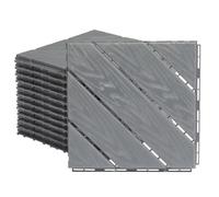 27Pcs Interlocking Deck Tile, 11.8"x11.8" Waterproof Flooring Tiles for Indoor&Outdoor, Plastic Interlocking Drainage Floor Tiles, Non-Slip Decking Tiles for Bathroom, Poolside, Balcony Backyard (A)