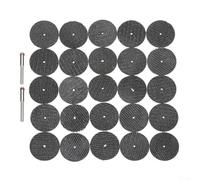 27pcs Mini Metal Cutting Discs 32mm Diameter with 2 Mandrels for Proxxon Tools, Suitable for Cutting and Grinding Various Materials
