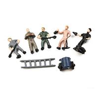 27Pcs People Figurines, Model Train Railway Worker People Figures Diorama Layout Scale 1:87 For Miniature Scenes