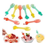 27pcs Reusable Mini Ice Cream Spoons - Colorful Gelato Spoons for Ice Cream & Desserts