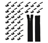 27PCS Zip Repair Kit,Fix Zip Slider Replacement Kit,Removable Zipper Puller Repair Kit,Head Repairer Without Sewing,Zip Replacement with Nylon Zipper (70cm Per Roll) for Jackets,Clothes,Bags,Tents
