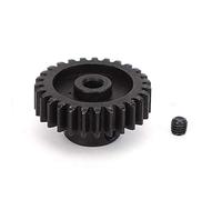 27Teeth Metal Motor Pinion Gear RC Model Car Upgrade Part Replacement Fit for 1/14 144001(Black)
