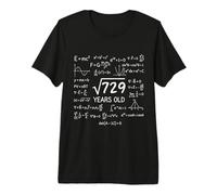 27th Birthday 27 Years Old Funny Math Nerd Humor G ift Premium T-Shirt